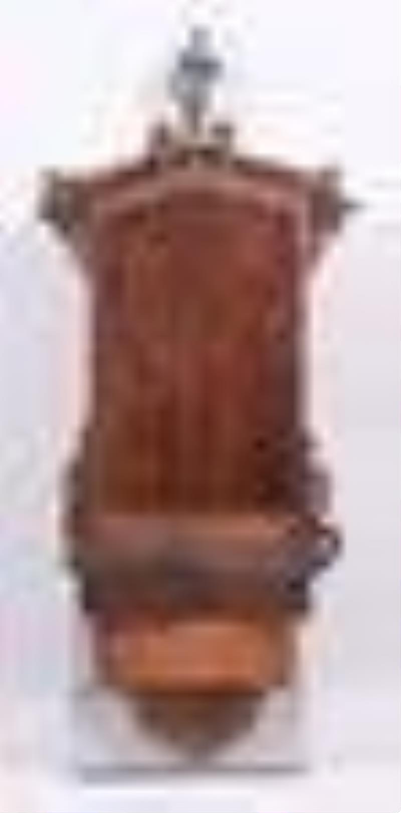 Jacob Bauerle trumpeter Clock in Gothic case with animated figure