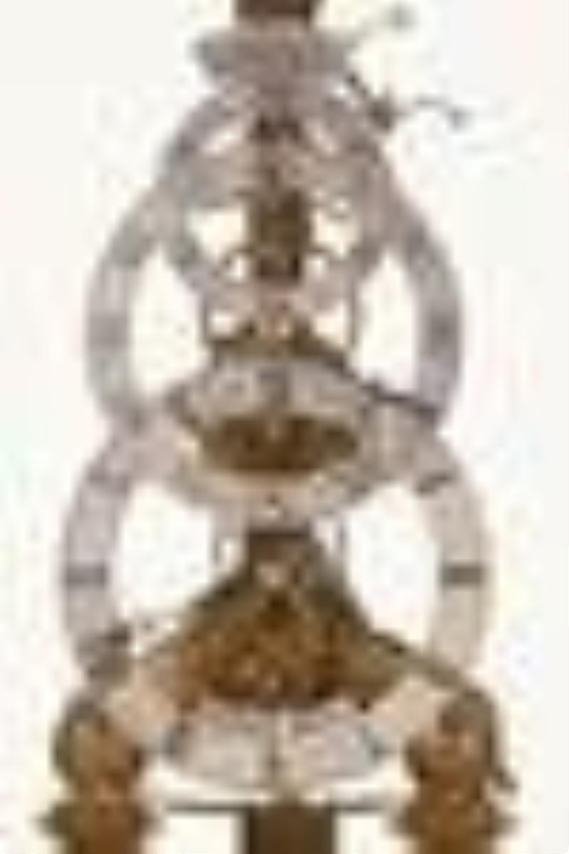 An interesting mid 20th century skeleton clock with coup perdu escapement