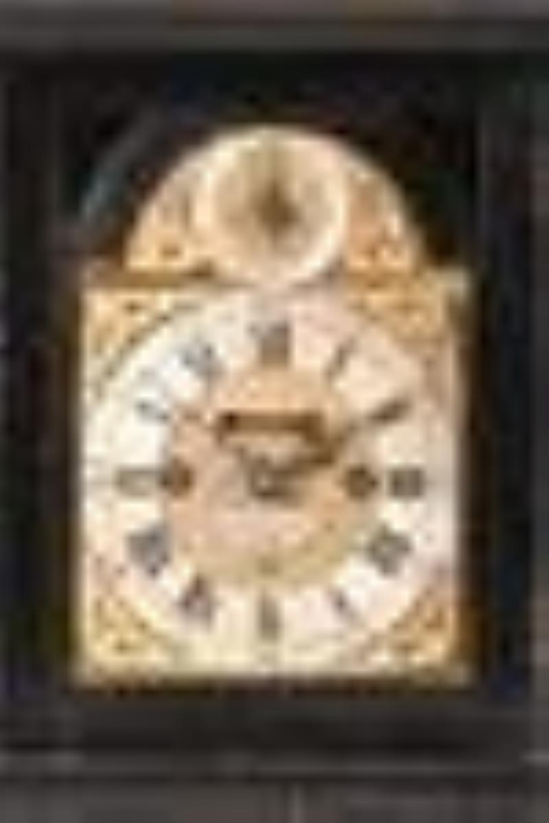 A good mid 18th century ebonized table clock with pull quarter repeat by John Pepys
