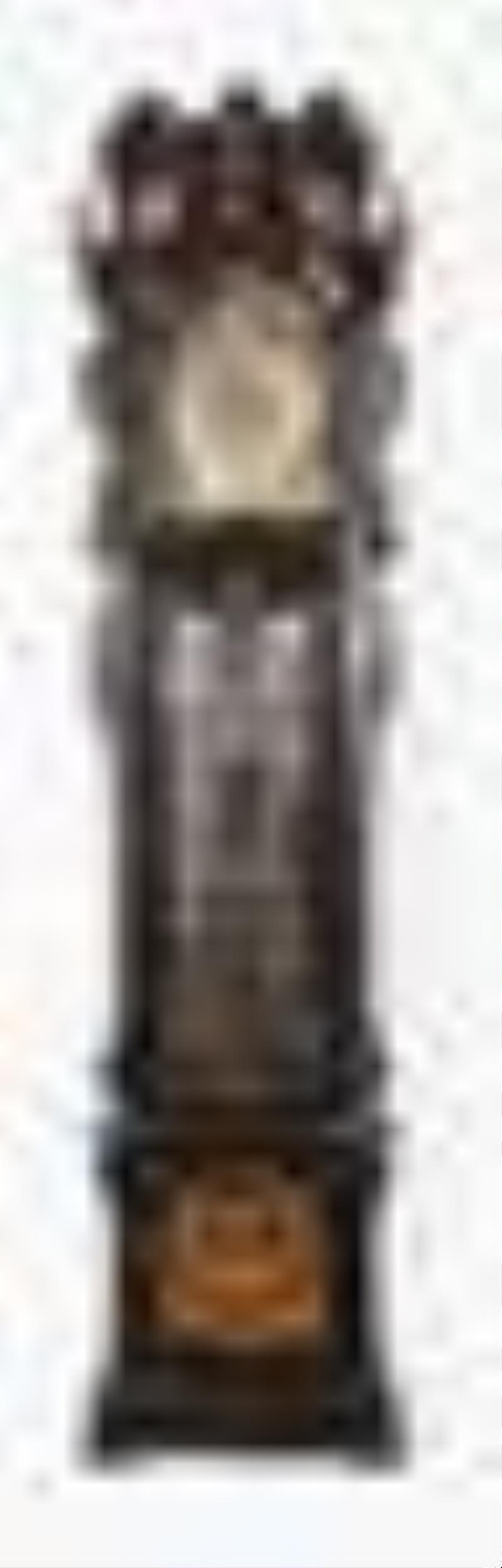 Monumental English chiming hall clock