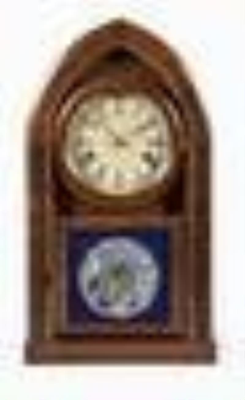 J. C. Brown miniature round gothic or beehive shelf clock