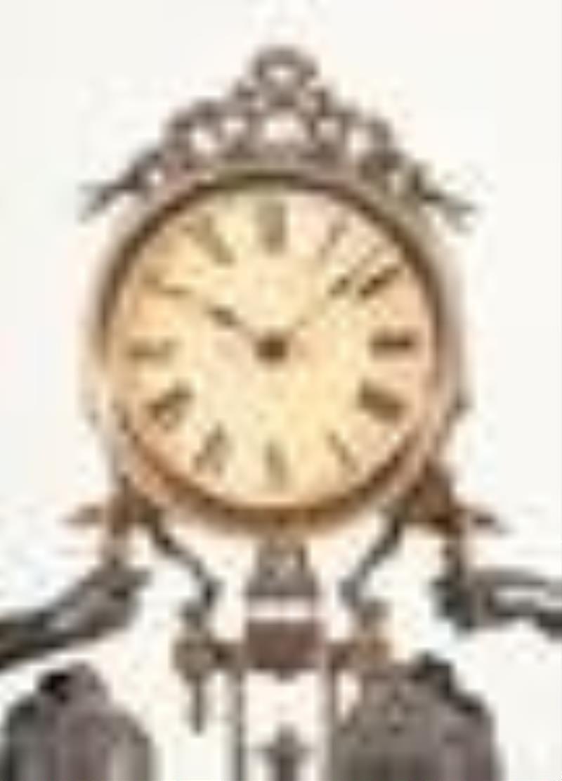 Ansonia Double Figure Swing mantel clock