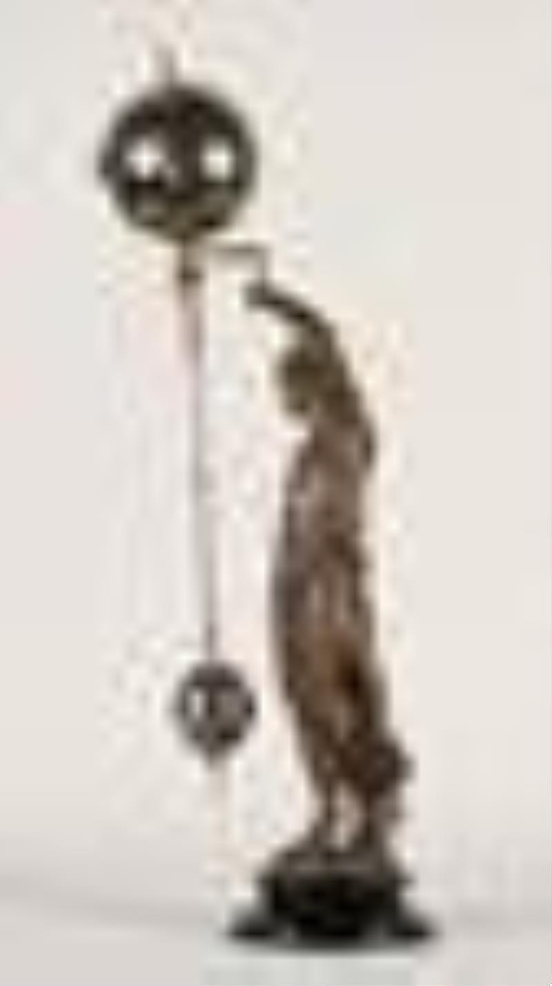 Ansonia Clock Co. Huntress Ball Swing mantel clock