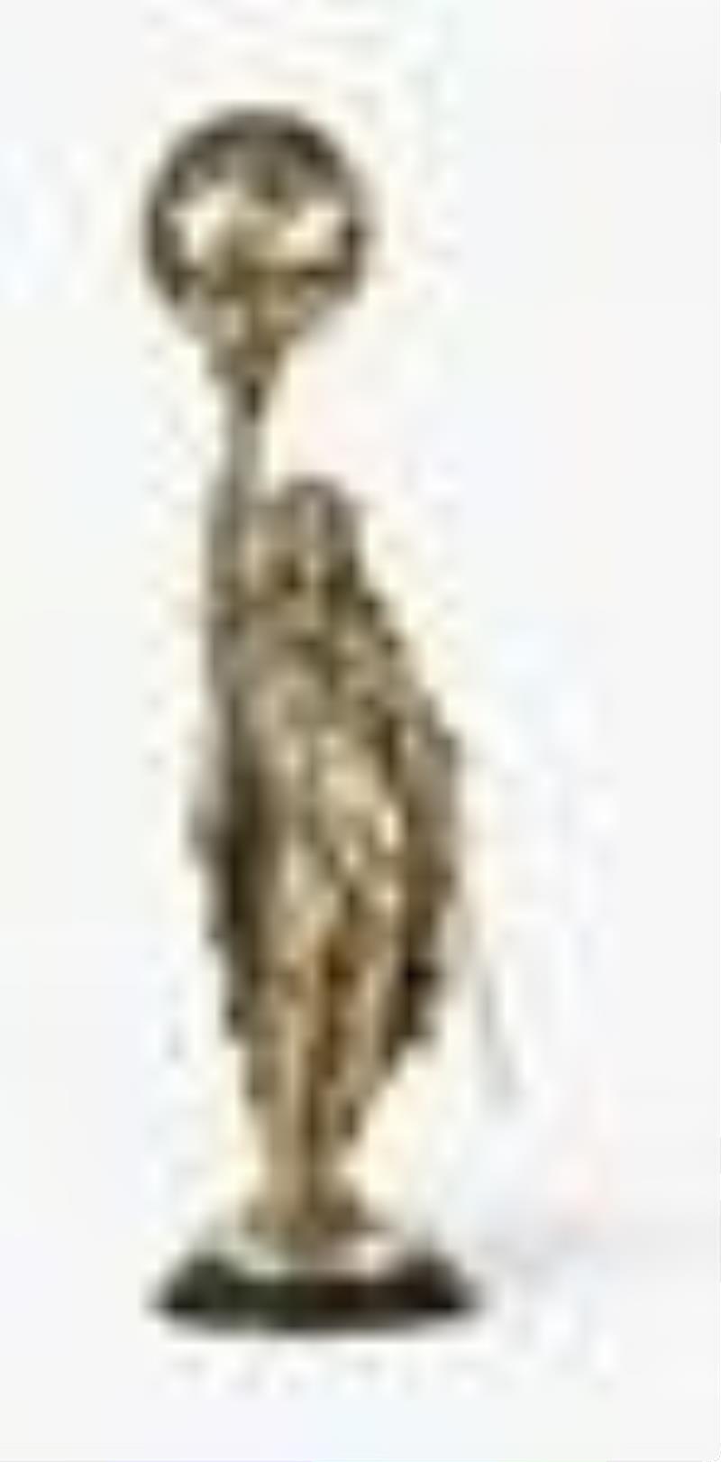 Howard & Company Egyptian pharaoh figural shelf clock with French movement