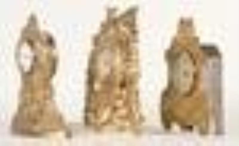 Three patriotic novelty clocks