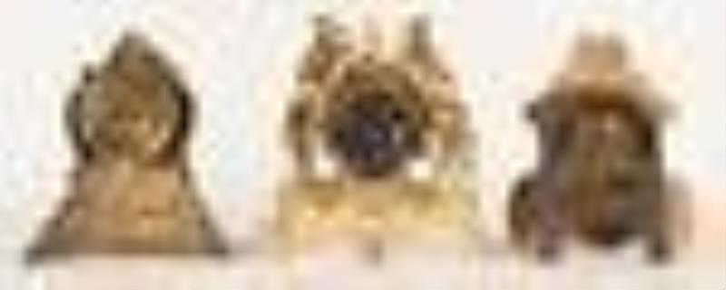 Three patriotic novelty clocks