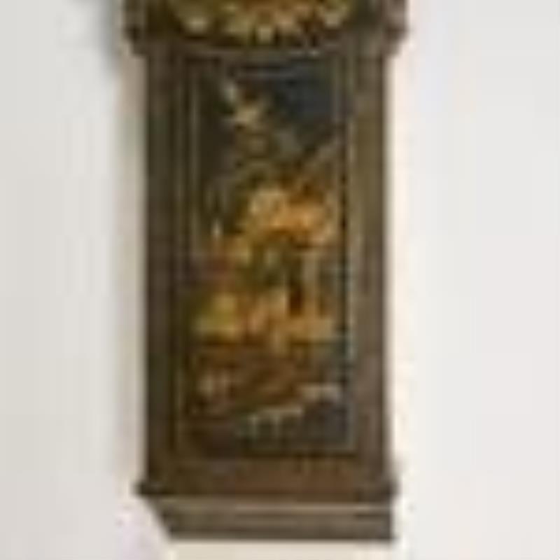 George III chinoiserie lacquer Parliament clock