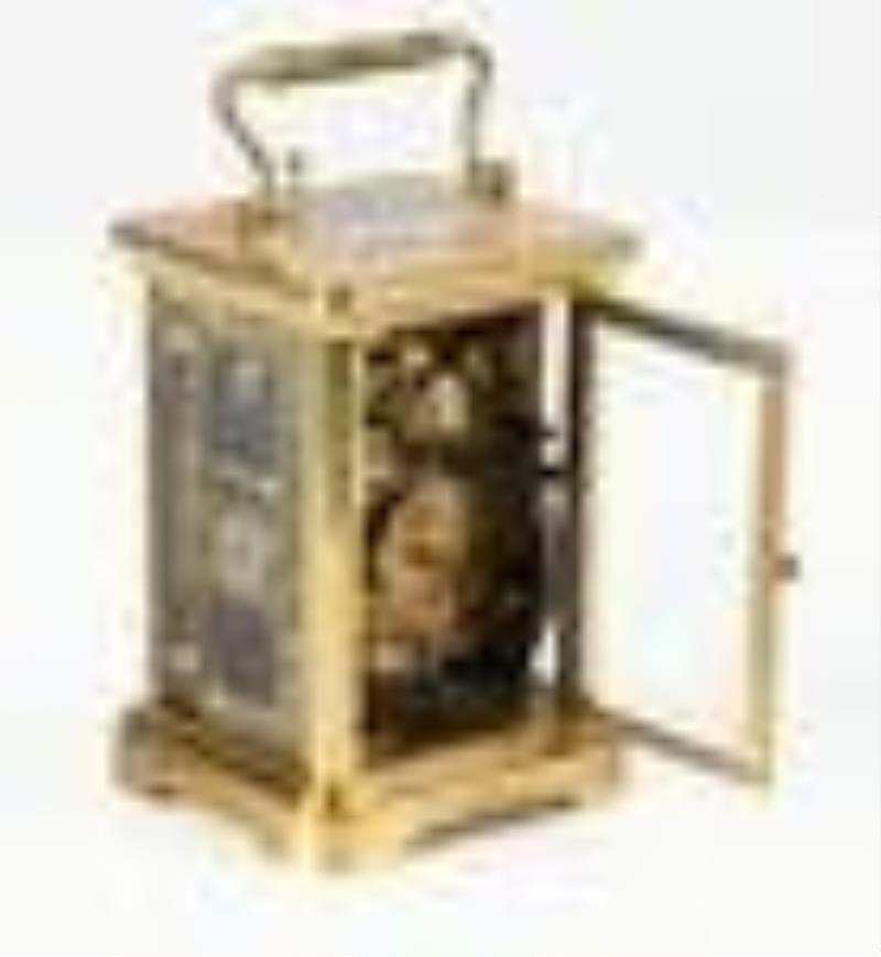 French Striking Carriage Clock With Repeater
