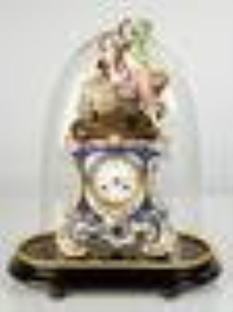 French Porcelain Shelf Clock