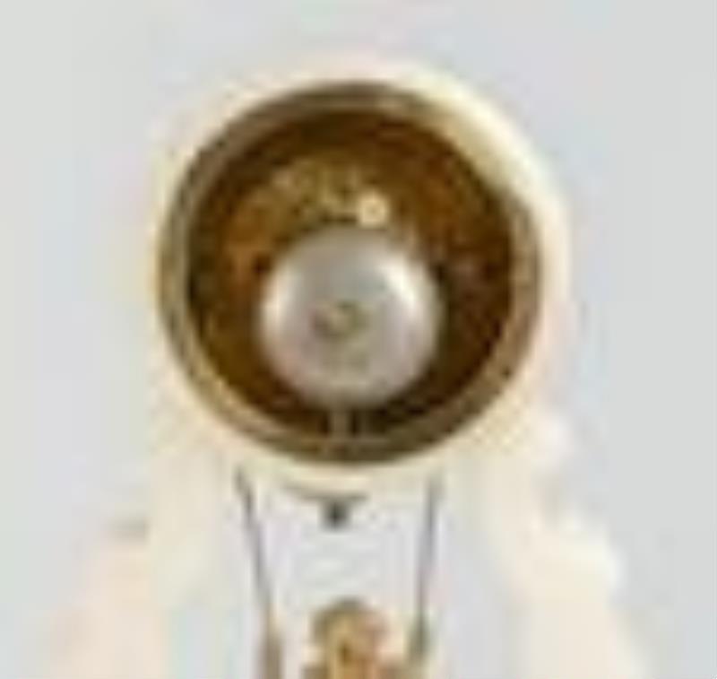 19th Century French Alabaster 'Cherub on a Swing' Mantle Clock