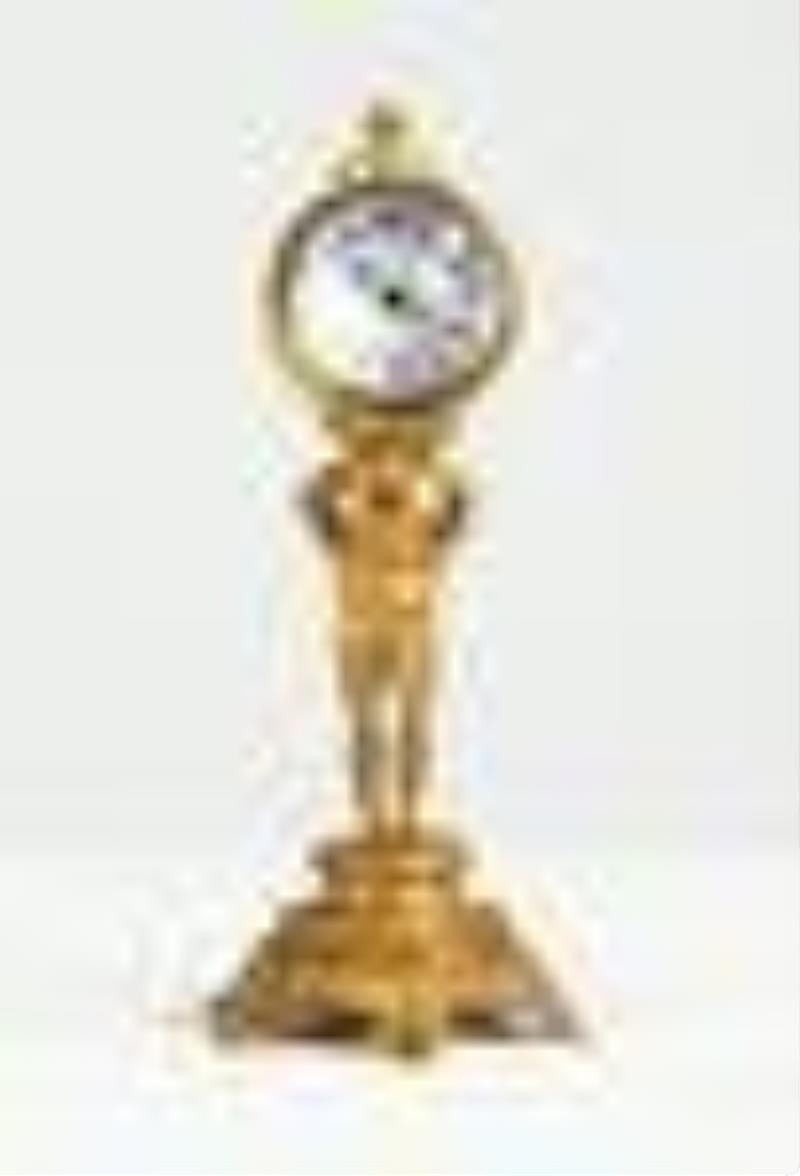 New Haven 'Atlas' Figural Ball Clock