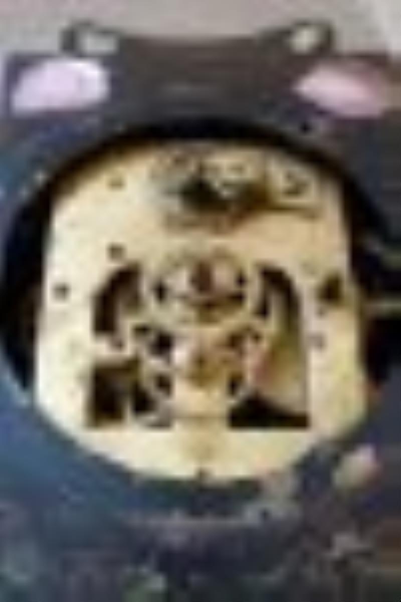 Rare JC Brown Miniature Iron Mantel Clock