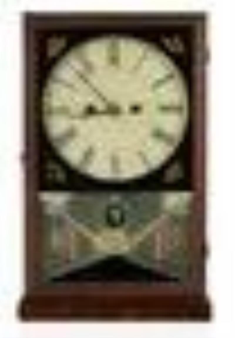William S Johnson Ripple Front Box Clock