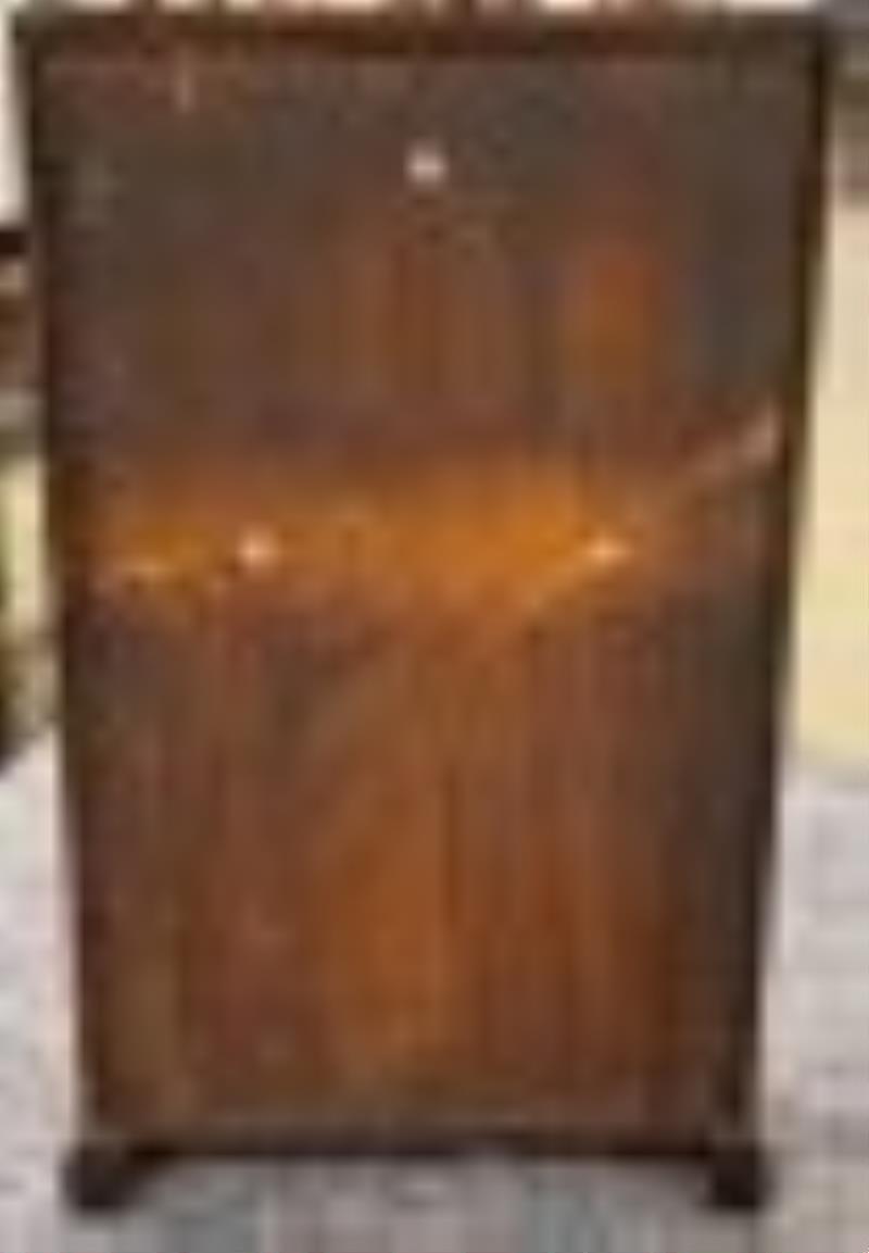 William S Johnson Ripple Front Box Clock