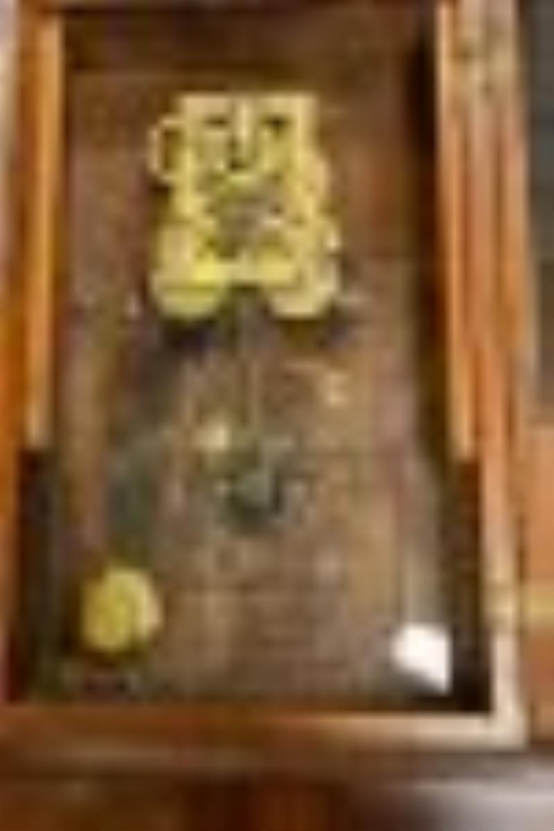 William S Johnson Ripple Front Box Clock