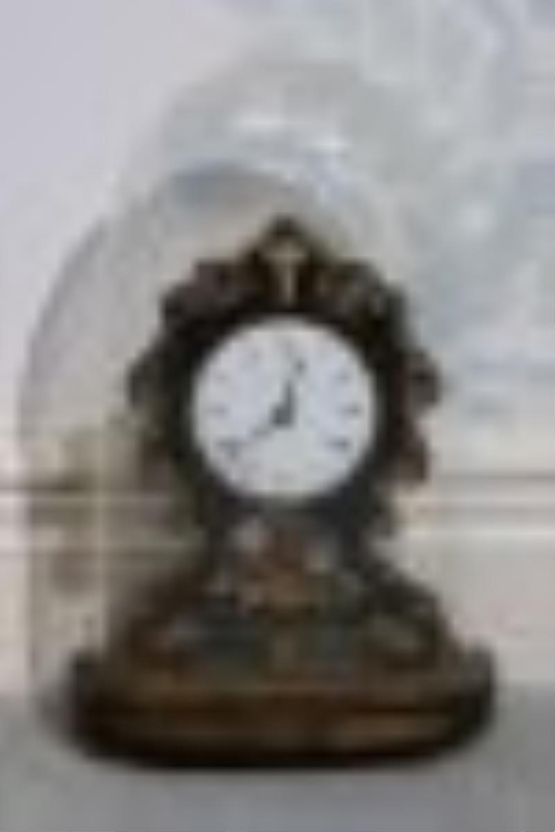 C. Jerome Paper Mache Mantle Clock