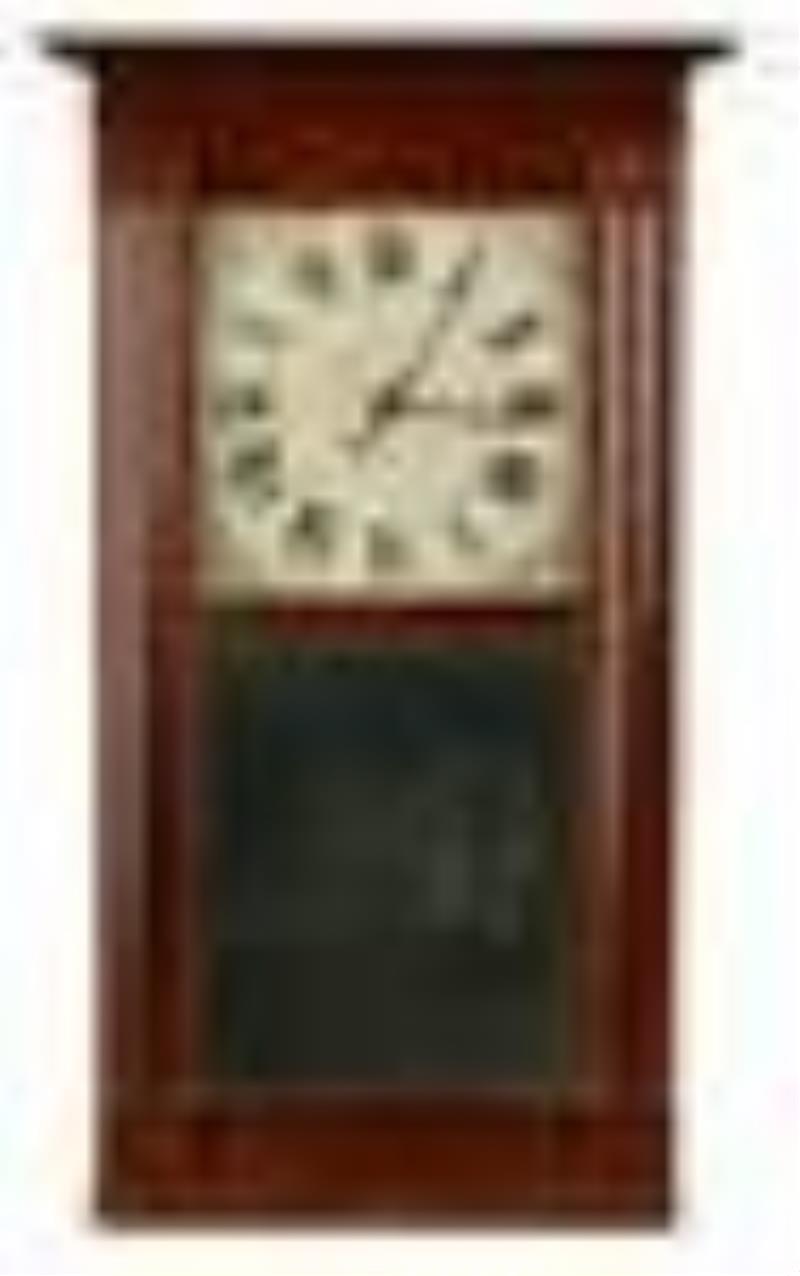 Isaac Packard, Bridgewater, Mass, Column Front Shelf Clock