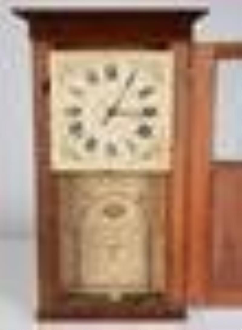 Isaac Packard, Bridgewater, Mass, Column Front Shelf Clock
