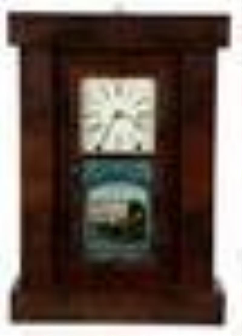 Chauncey Jerome, New Haven, Flat Empire Column Clock