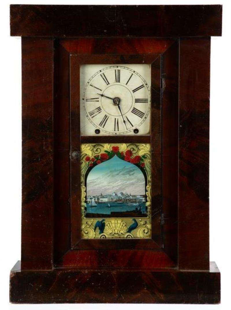 Chauncey Jerome, New Haven, Flat Empire Column Clock