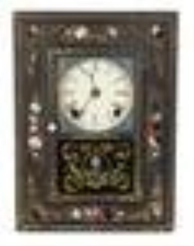 JC Brown Forestville Clock Company Miniature Shelf Clock