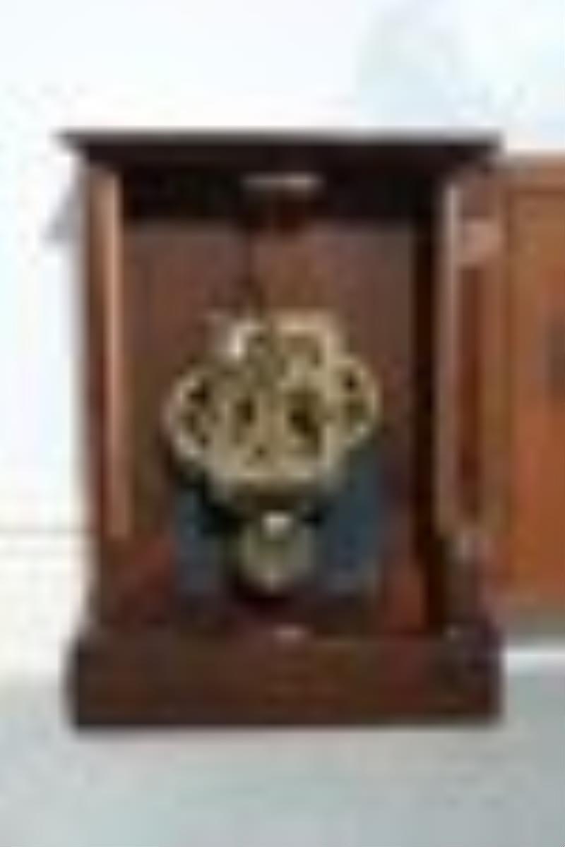 Unusual C. Jerome Single Fusee Shelf Clock