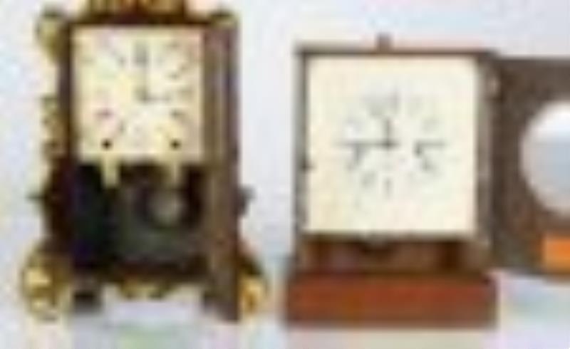 Brewster Manufacturing Co. Shelf Clock and Chauncey Jerome Shelf Clock
