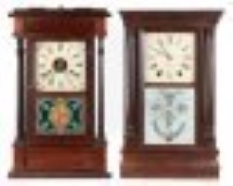 Seth Thomas Four Empire Column Clock & Chauncey Jerome, New Haven, Empire Column Clock