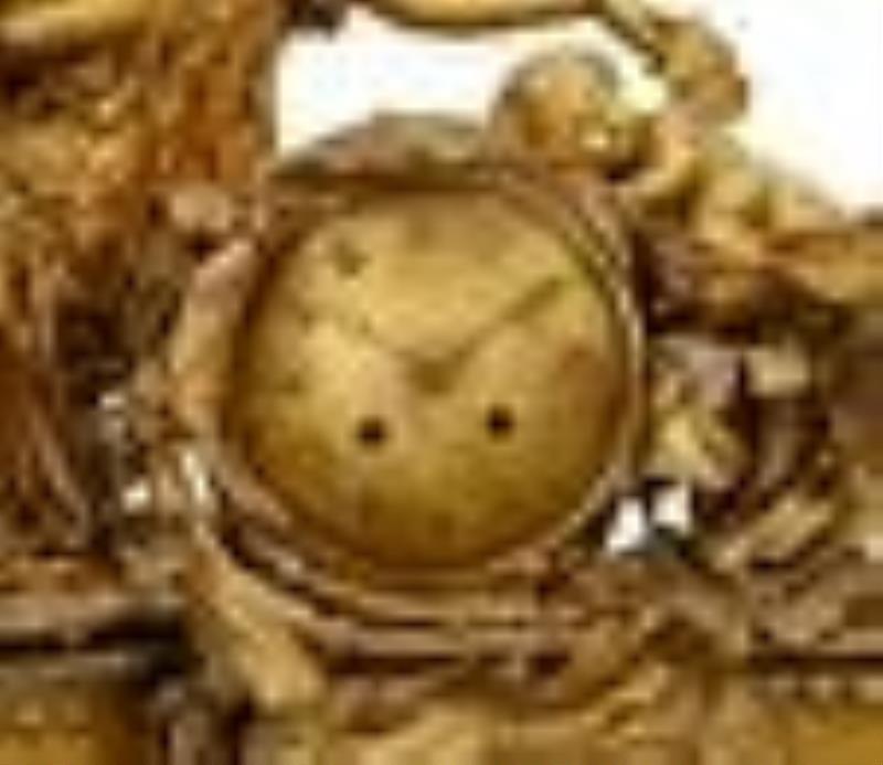 Napoleon III Gilt-Bronze Three-Piece Clock Set