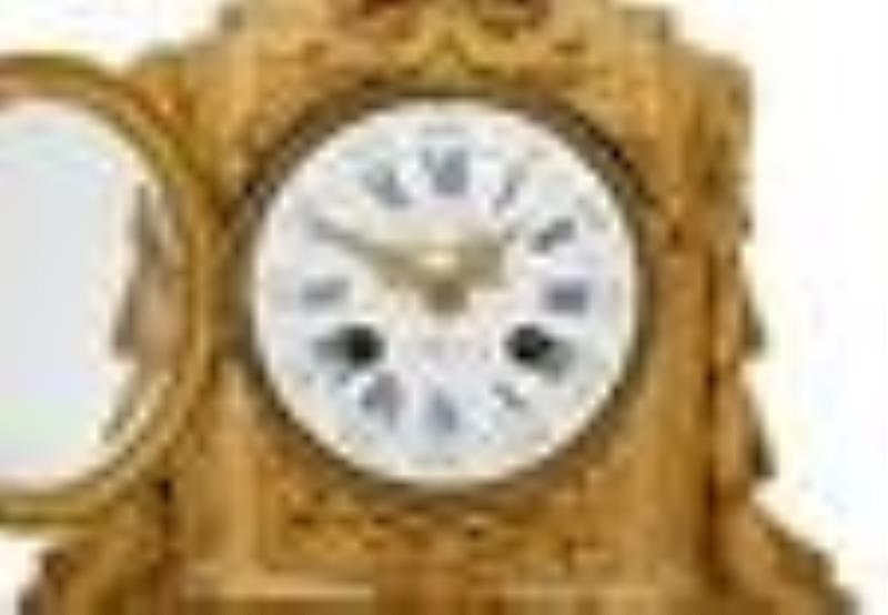 Three-Piece French Belle Epoque Marble Clock Set