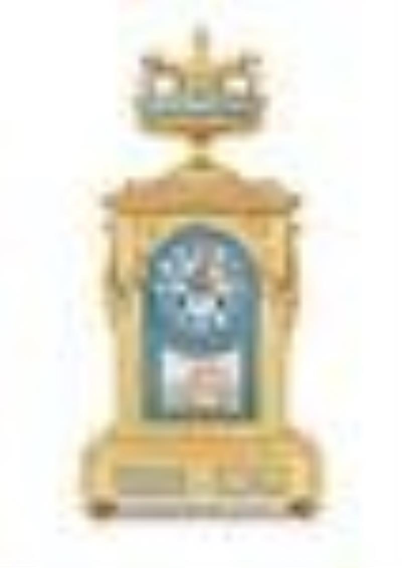 French Gilt-Metal Clock