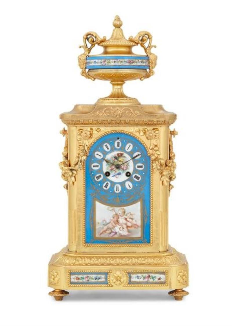 French Gilt-Metal Clock