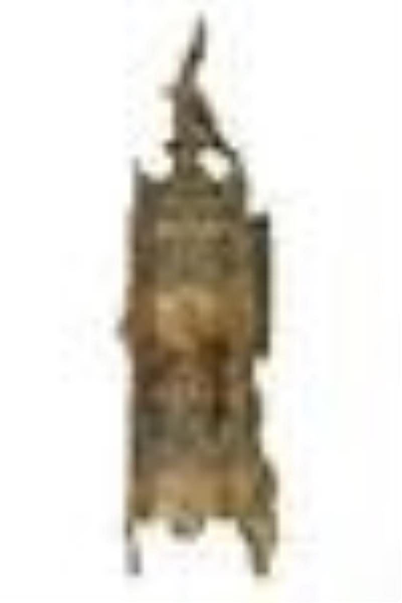 Ansonia Louis XV Antique Gilt Bronze Mantel Clock