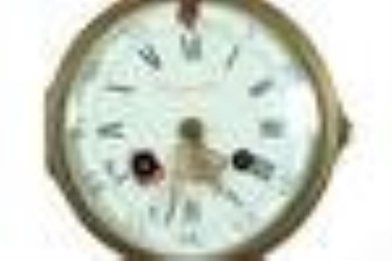 Raingo Freres French Empire Bronze & Marble Clock