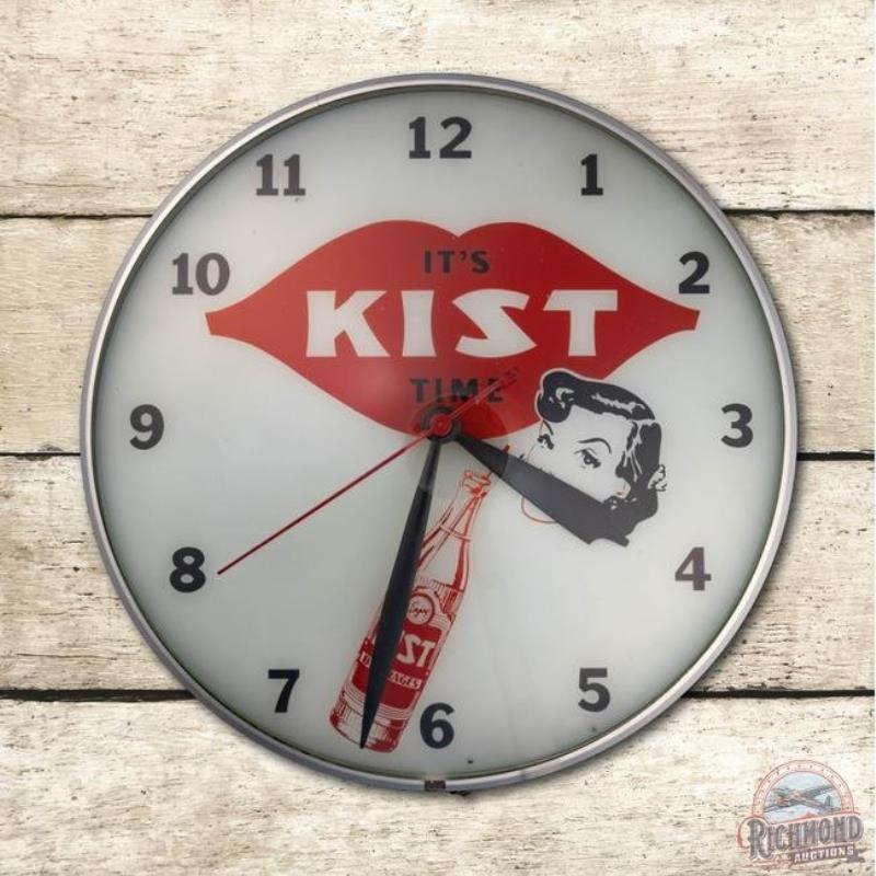 15" Kist Beverages Lighted Advertising Clock