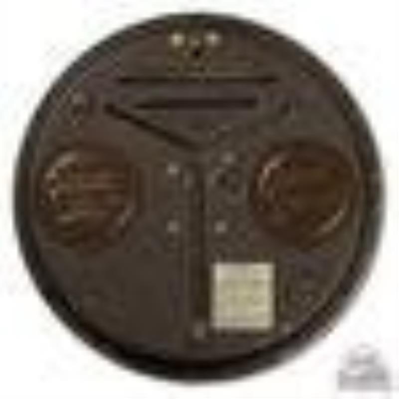 15" Orange Crush Telechron Lighted Advertising Clock