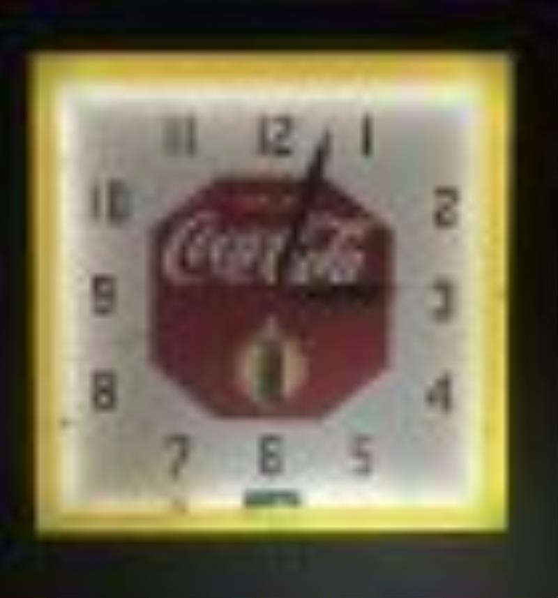 1948 15" Drink Coca Cola Lackner Neon Advertising Clock