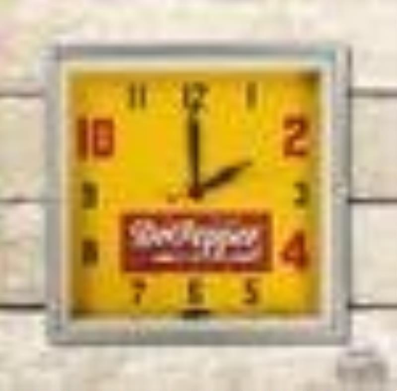 1948 15" Drink Dr. Pepper Good For Life Lackner Neon Advertising Clock