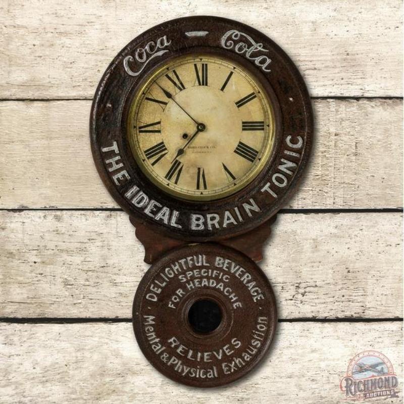 Early 1890's Baird Coca Cola Pendulum Advertising Clock