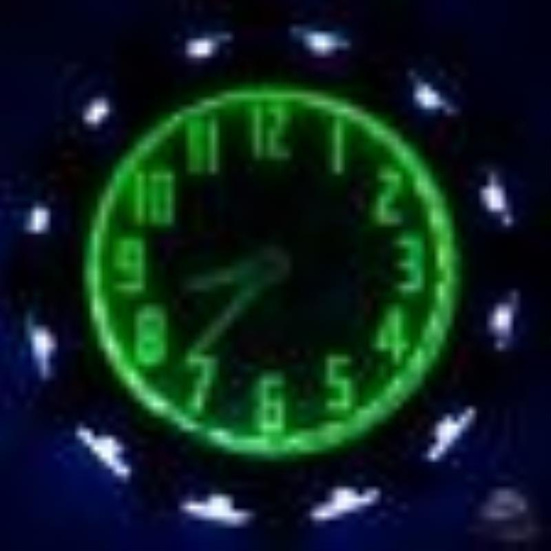 Neon Products Aztec Neon Clock