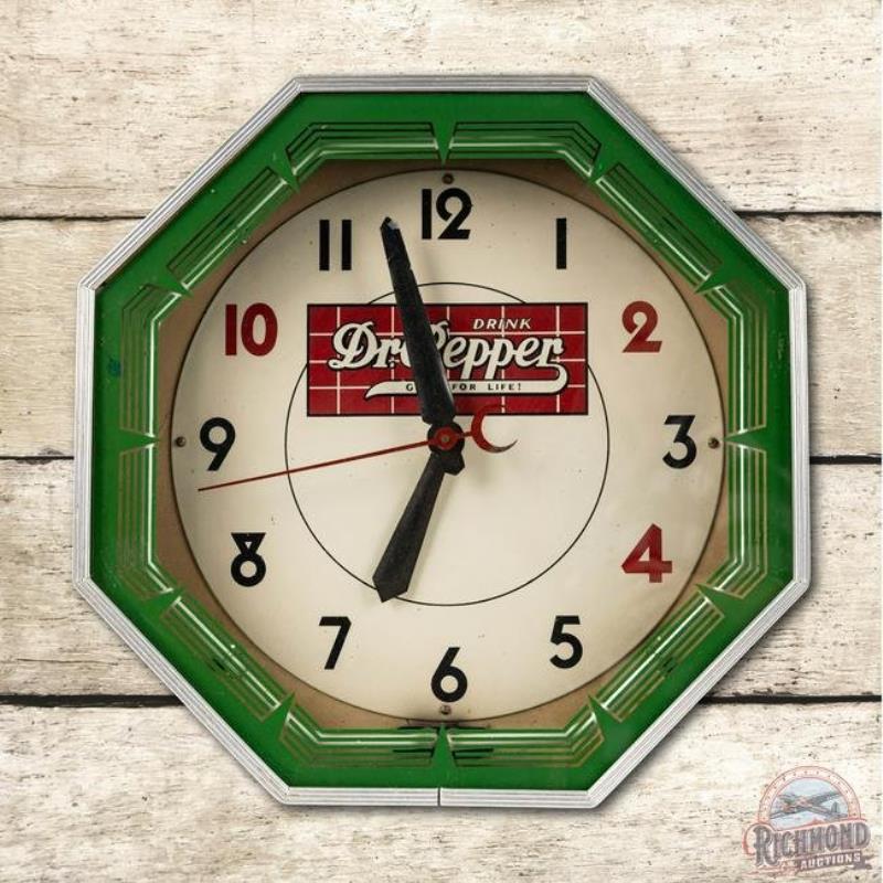 Neon Products Inc. Drink Dr. Pepper 10-2-4 Neon Clock