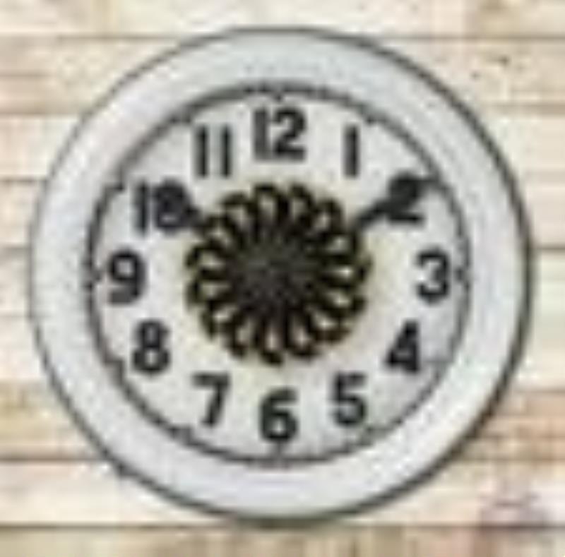 Electric Neon Clock Co. Cleveland Neon Spinner Clock w/ Black Numbers