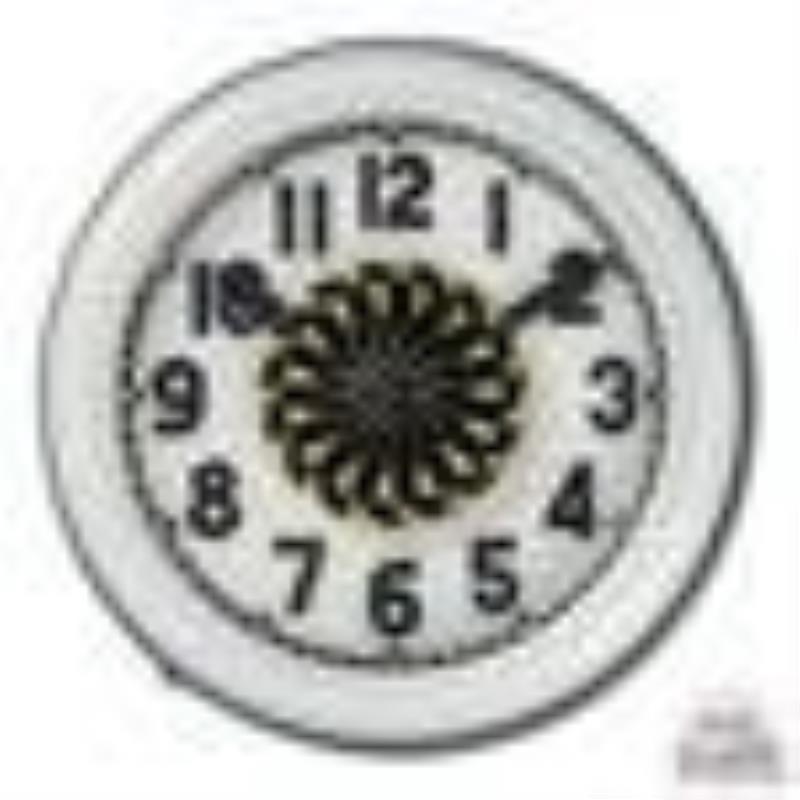 Electric Neon Clock Co. Cleveland Neon Spinner Clock w/ Black Numbers