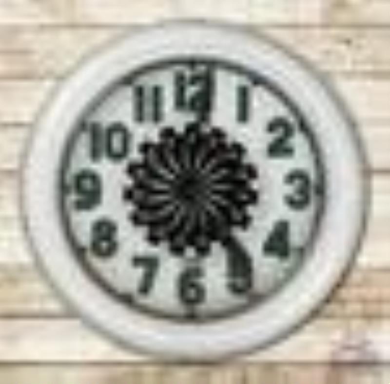 Electric Neon Clock Co. Cleveland Neon Spinner Clock w/ Green Numbers