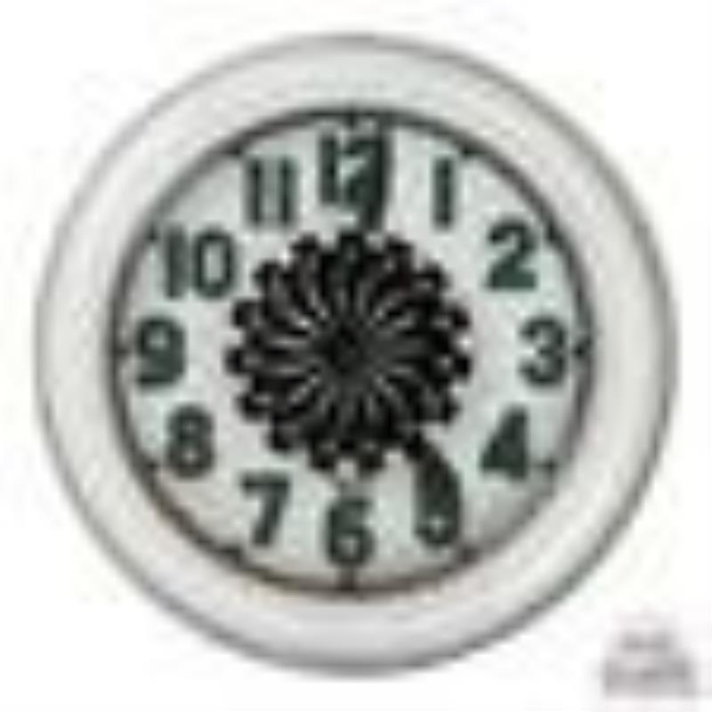 Electric Neon Clock Co. Cleveland Neon Spinner Clock w/ Green Numbers