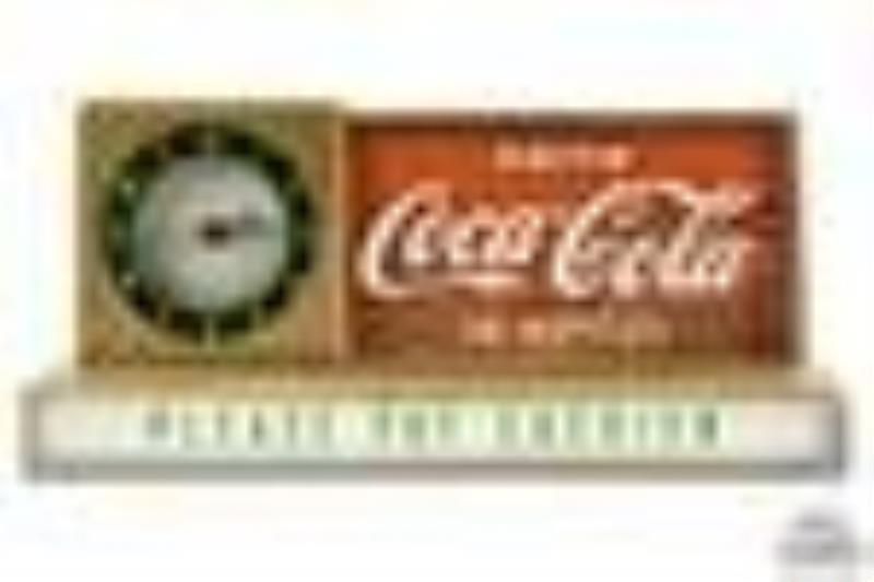 Drink Coca Cola In Bottles Please Pay Cashier Lighted Counter Clock Sign