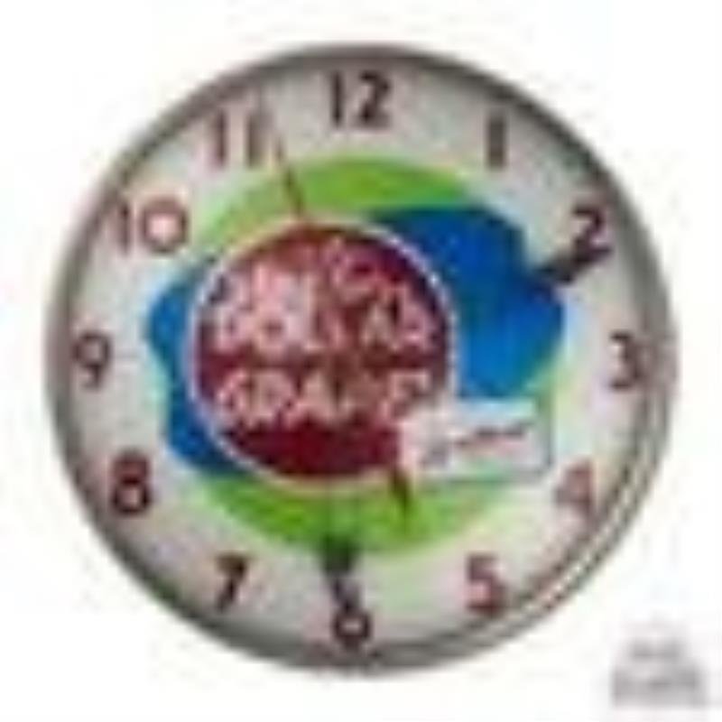 15" Million Dollar Grape American Time Lighted Advertising Clock