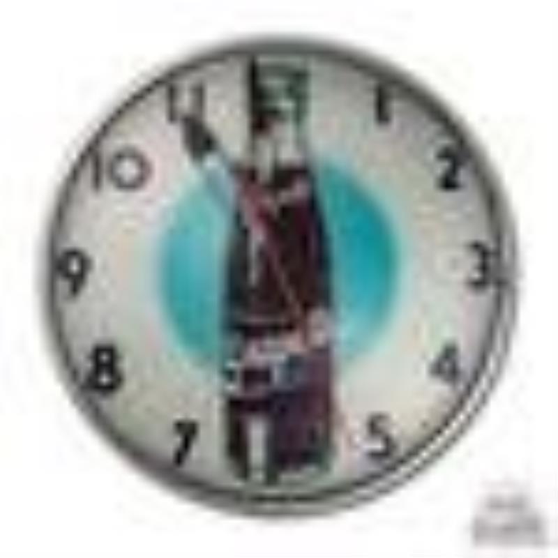 15" Grapette Soda Blue Dot Lighted Telechron Advertising Clock