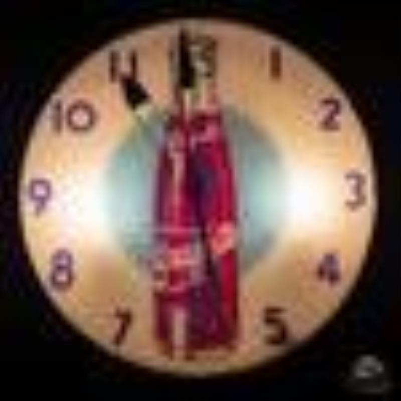 15" Grapette Soda Blue Dot Lighted Telechron Advertising Clock