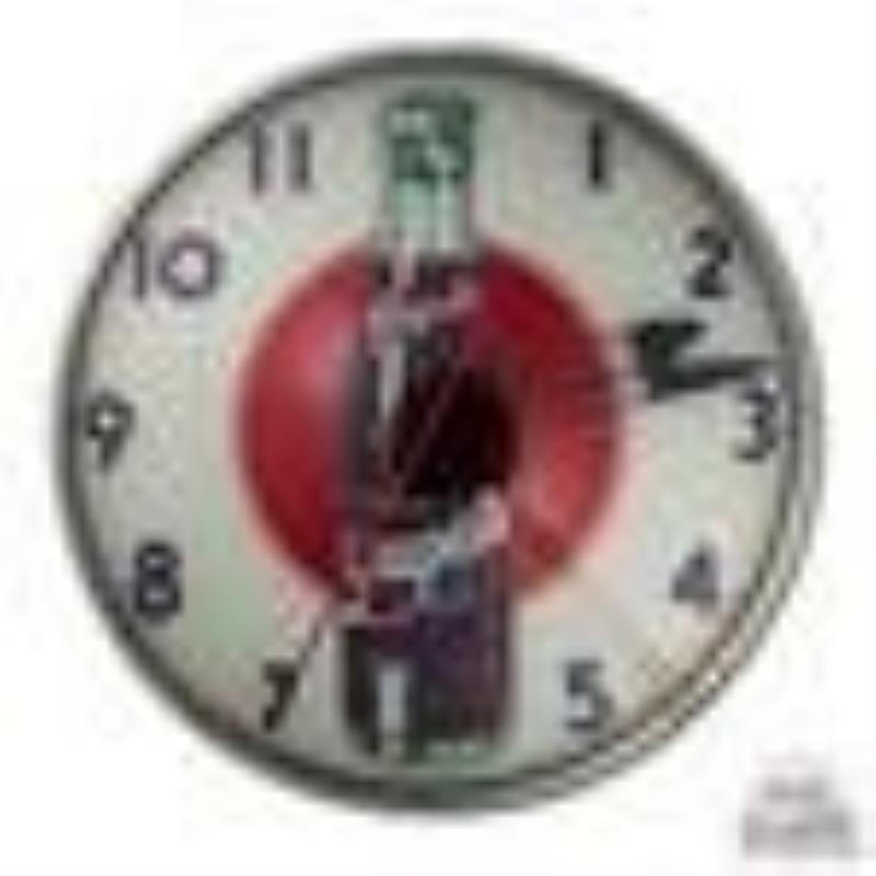 15" Grapette Soda Red Dot Lighted Telechron Advertising Clock